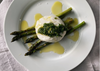Asparagus with gremolata, burrata, and olive oil