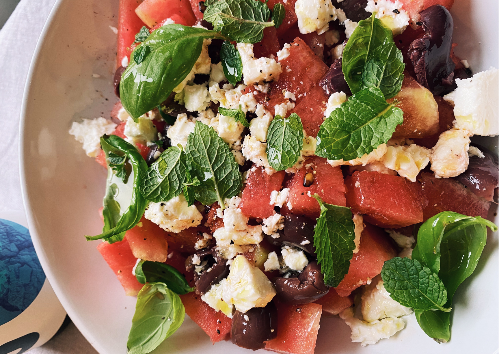 Watermelon & tomato summer salad