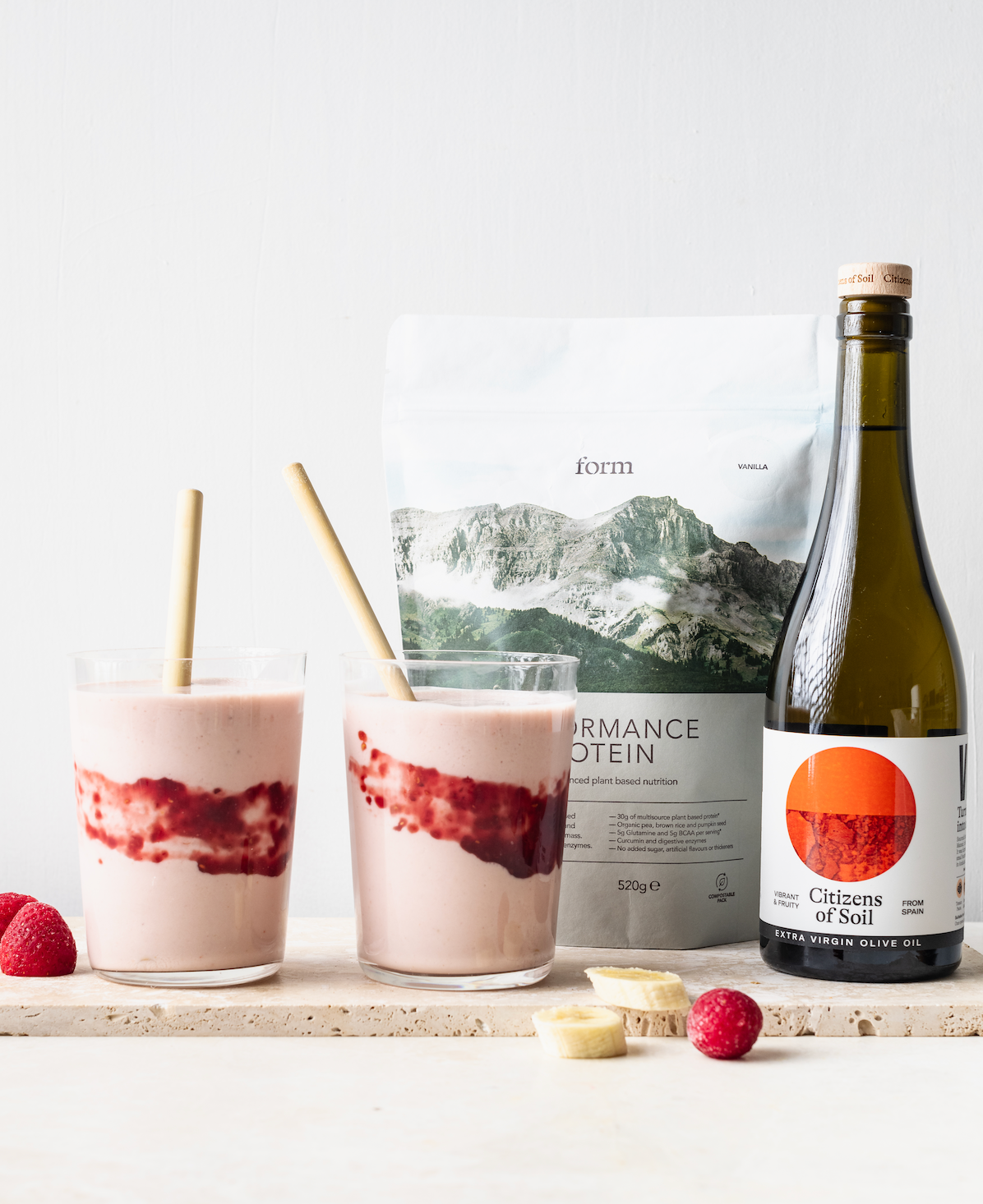 Protein smoothie with olive oil—two recipes