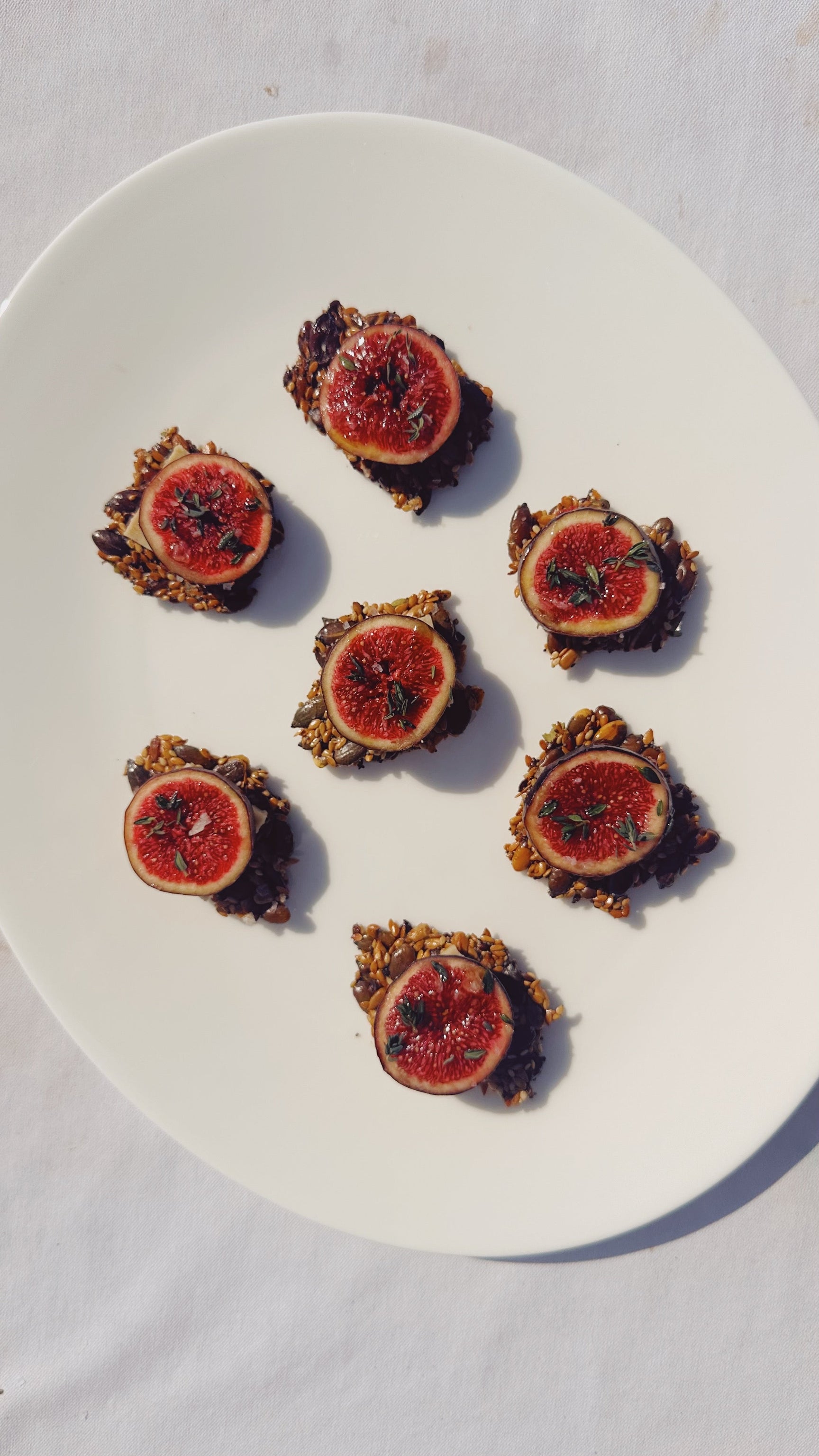 Fig & flaxseed crackers