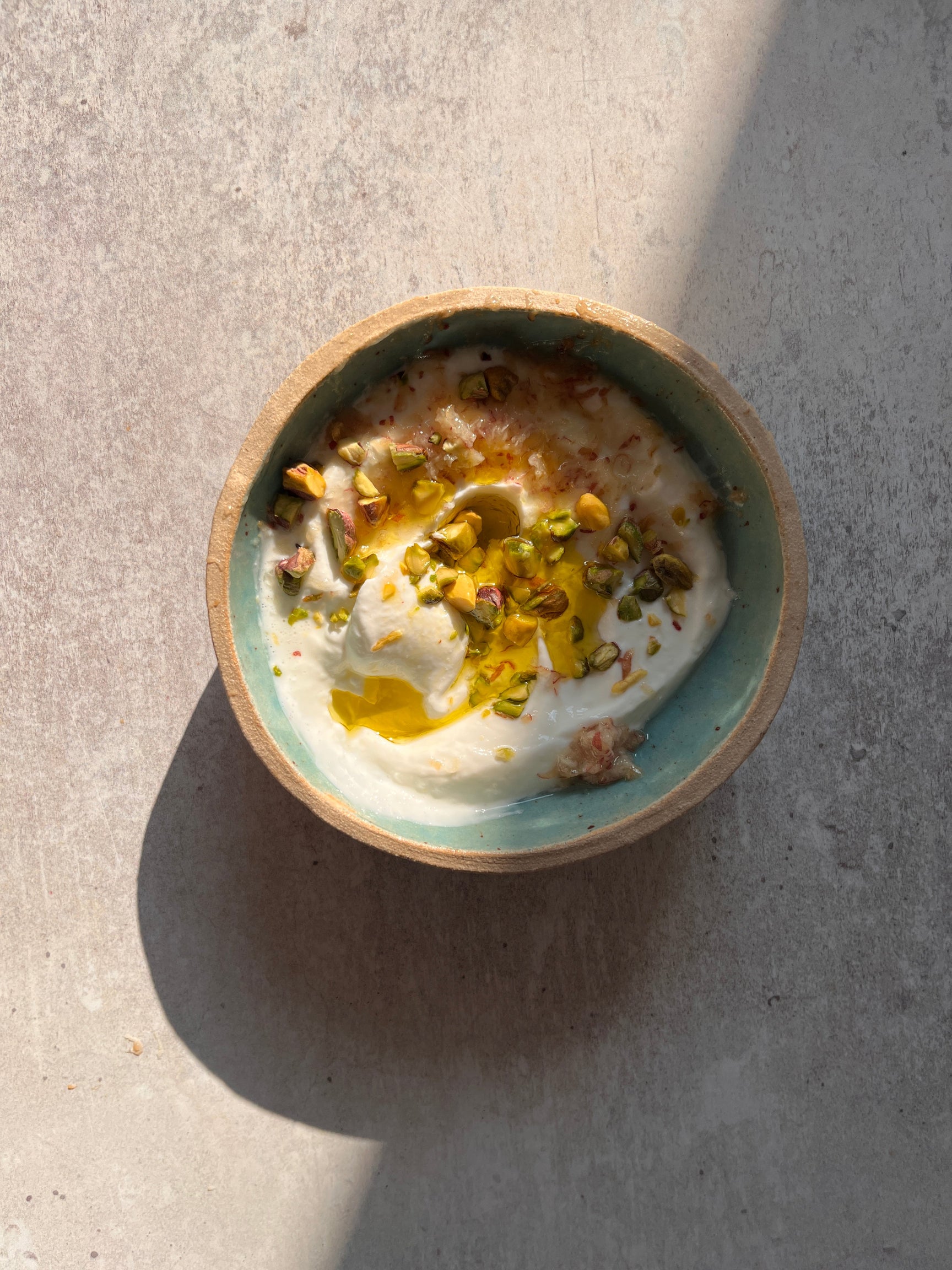 Shaved frozen peaches