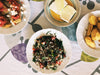 Hearty lentil and rice salad with herbs—made by our farmer
