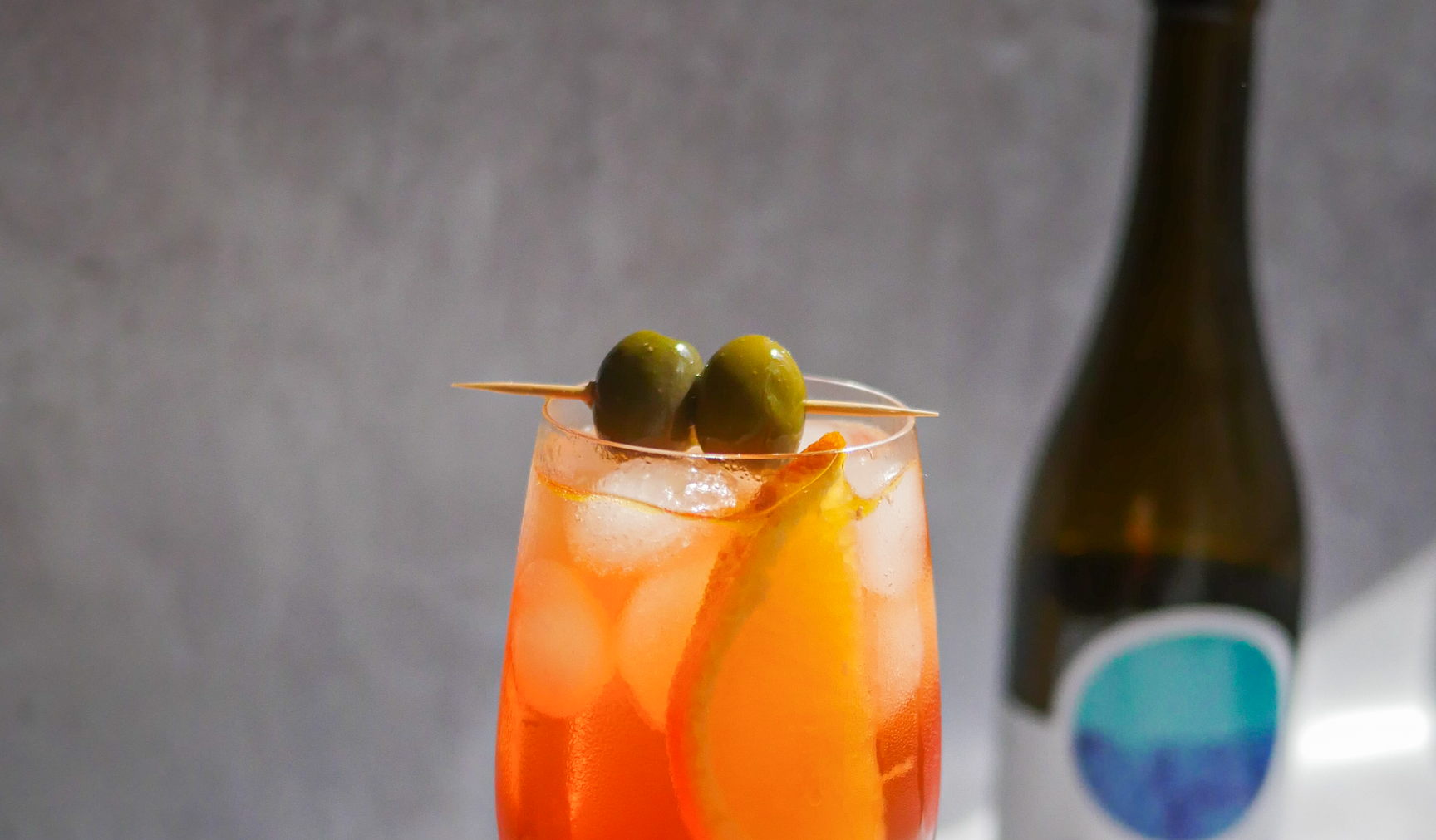 The Olive Oil Aperol Spritz Cocktail
