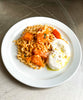 Roasted butternut squash pasta with crematta & burrella.