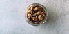 Roasted pumpkin seeds with olive oil