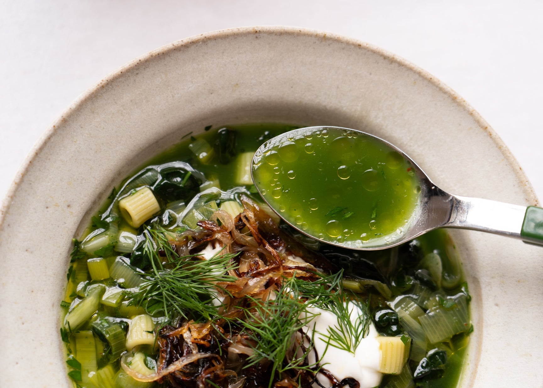 Green minestrone.
