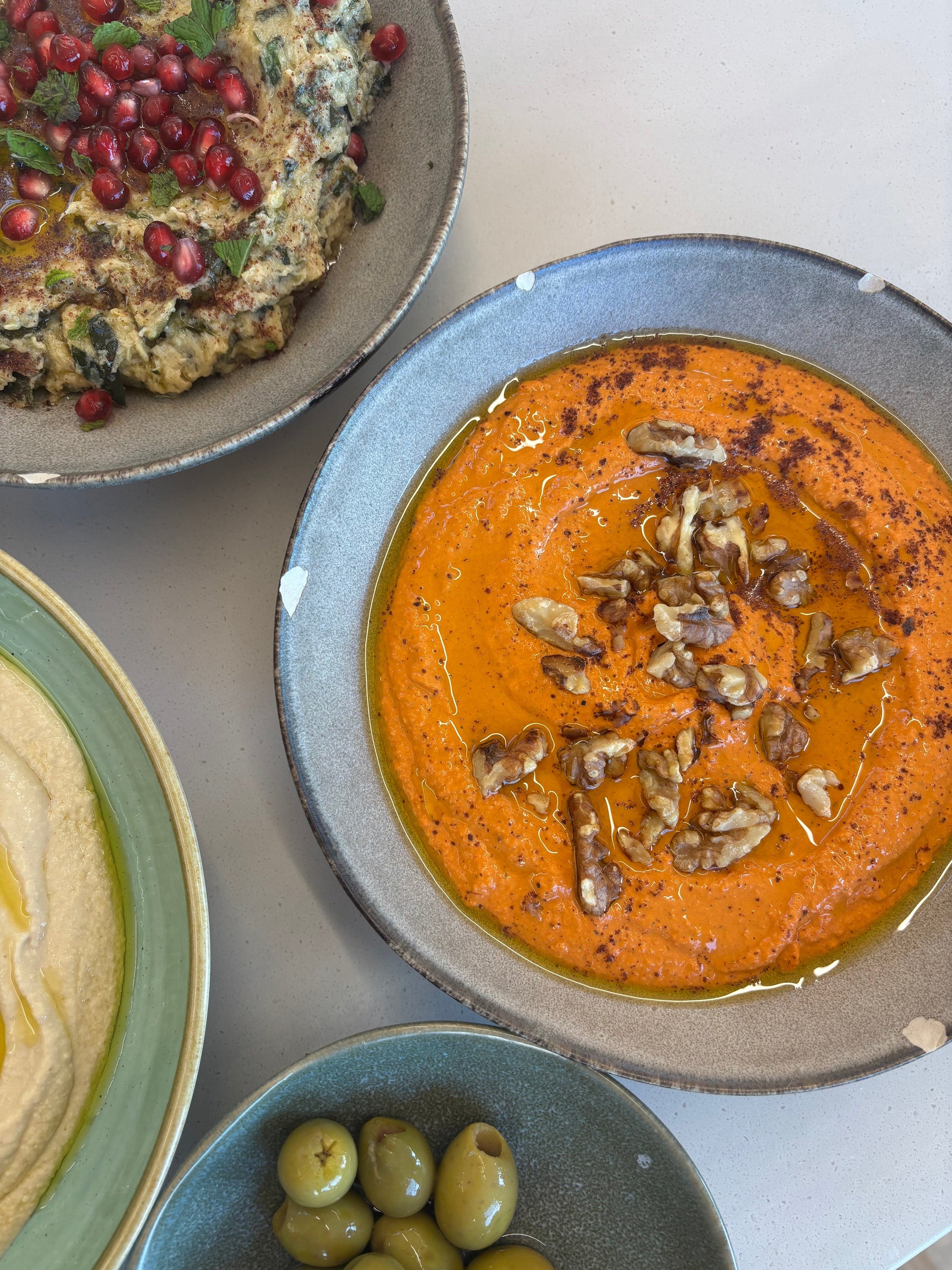 Roasted pepper muhammara.