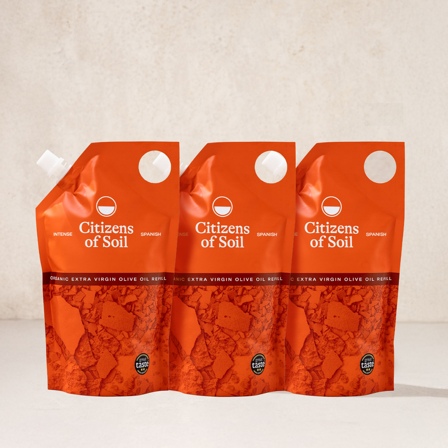 Spain Olive Oil Pouches Triple Set | 1.5 Litres | Citizens Of Soil