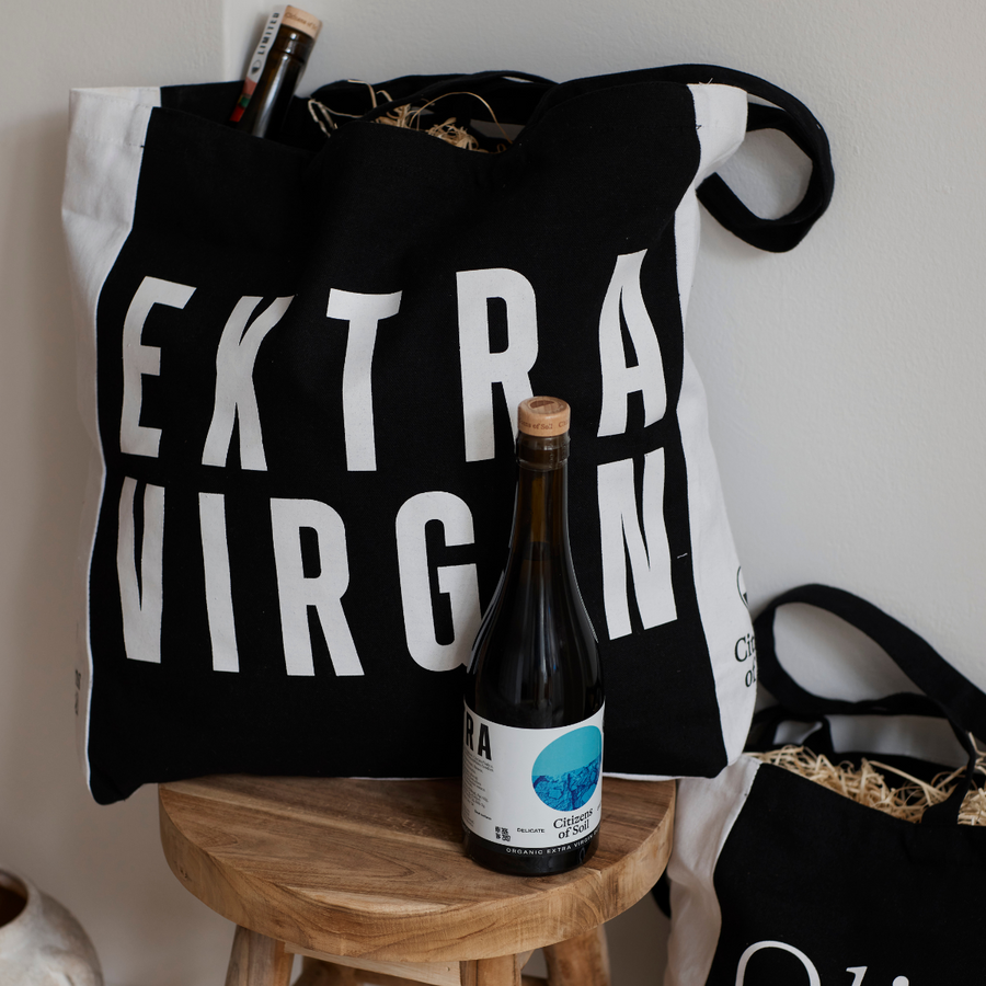 Olive Oil Club Organic Cotton Tote Bag - Citizens of Soil